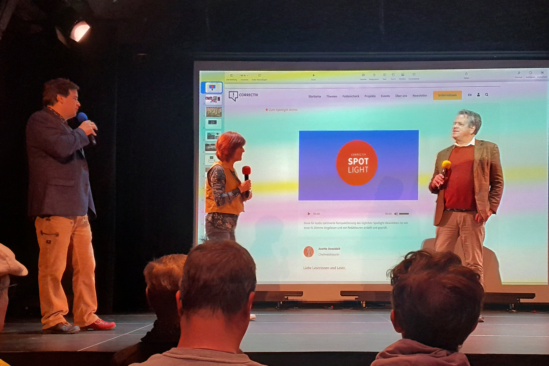 Begrüßung durch Stefan Kraft und Renate Rack-Weber