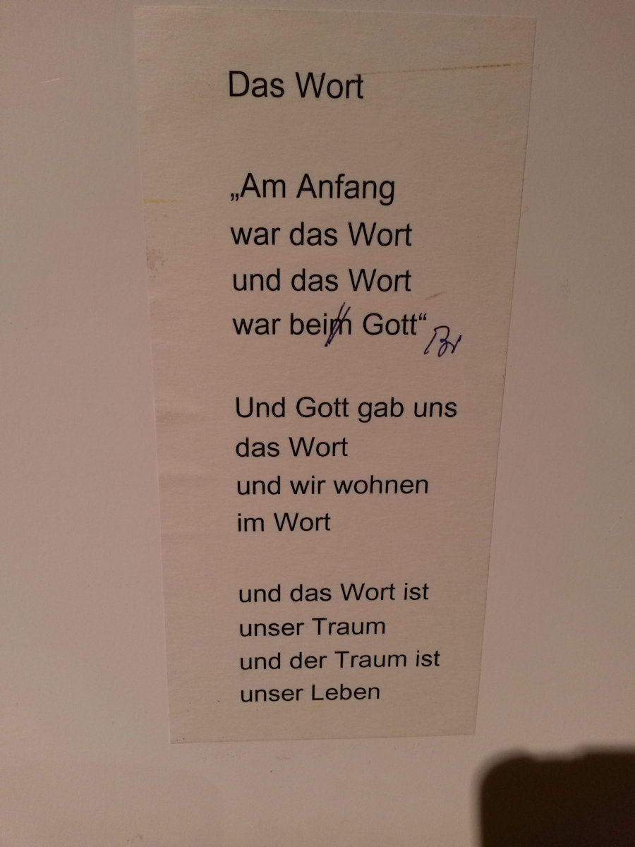 Rosen Ausländer „Das Wort“, Wortkino Stuttgart Rosen Ausländer „Das Wort“, Wortkino Stuttgart
