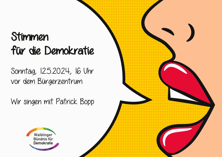 Stimmen für die Demokratie am 12. Mai 2024