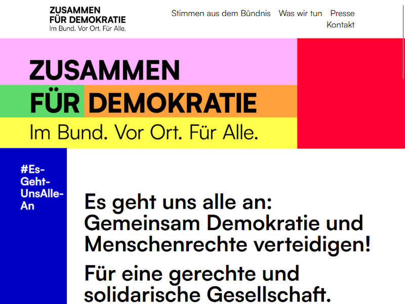 Zusammen für Demokratie