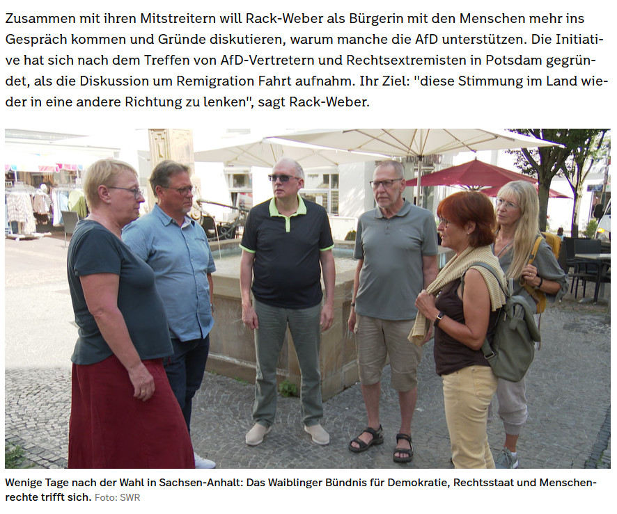 Screenshot aus dem Online Artikel des SWR Screenshot aus dem Online Artikel des SWR